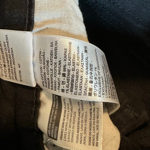 Men’s Levi’s 527 Slim Bootcut Denim Jeans Wide Leg Flare Black, 32W x 29L - Picture 5 of 12